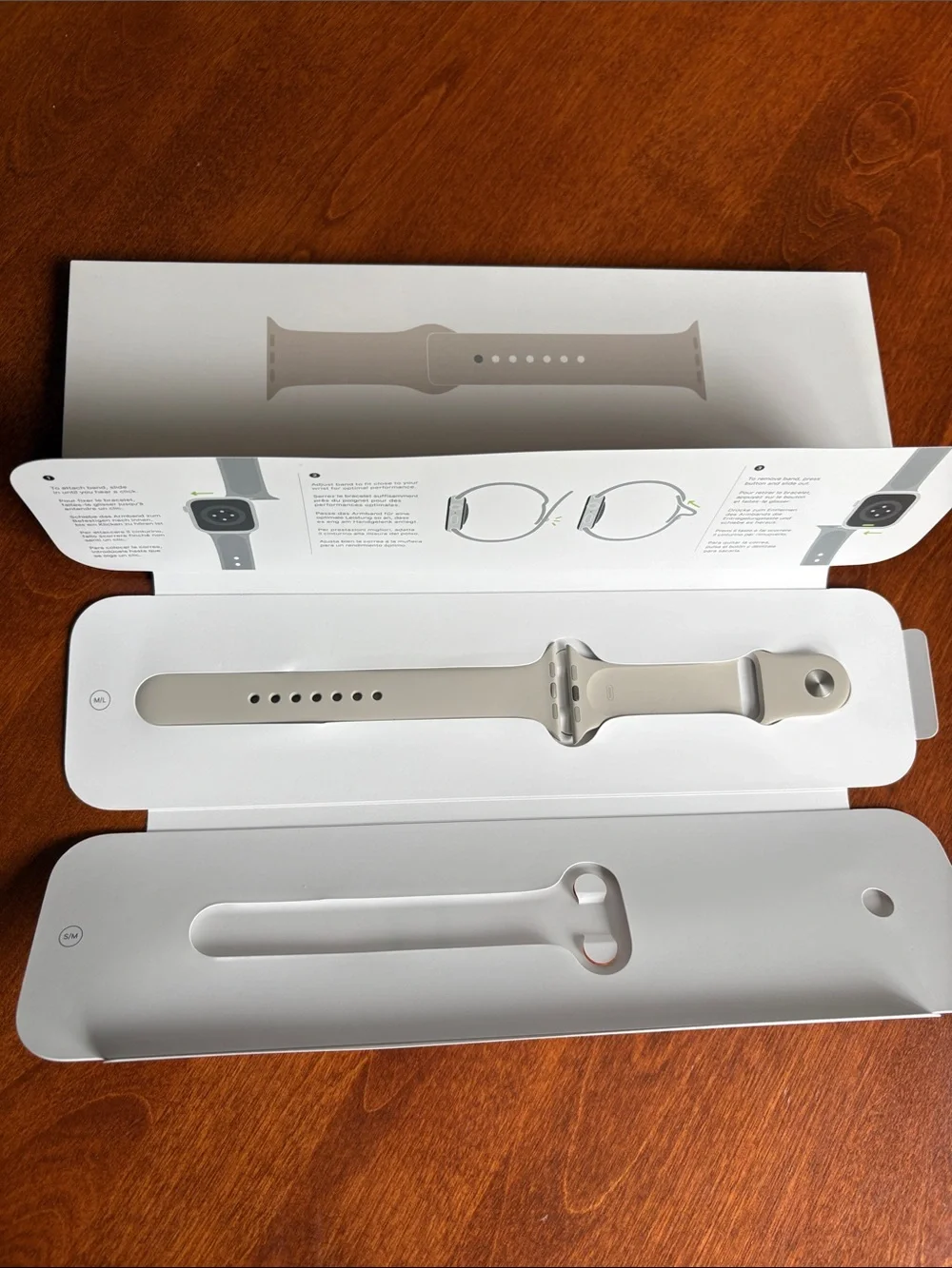 Apple Starlight Sport Band in Sandstone/Taupe